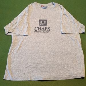 Vintage Chaps Ralph Lauren Grey T Shirt XL